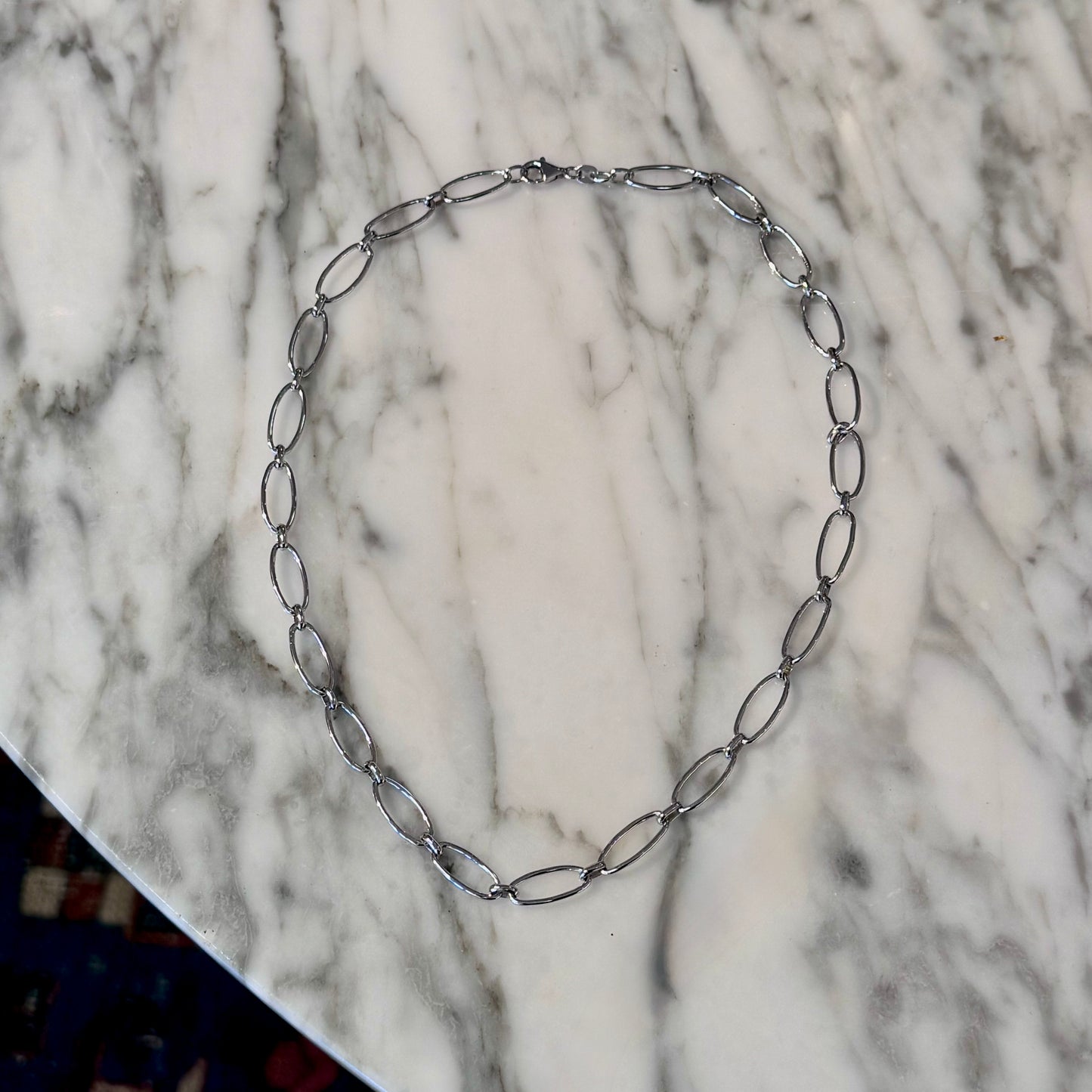 Open Oval Link Necklace