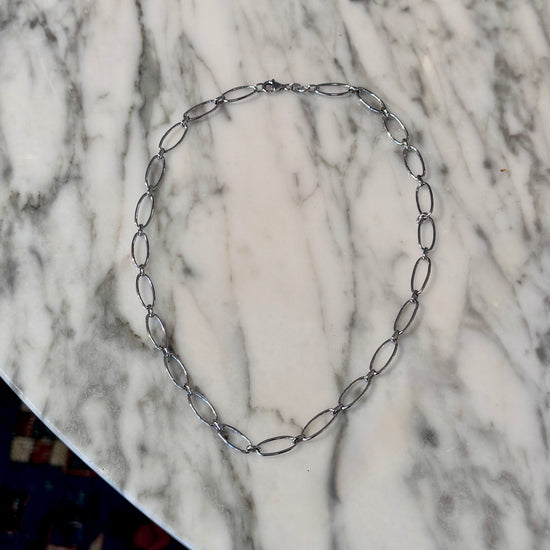 Open Oval Link Necklace