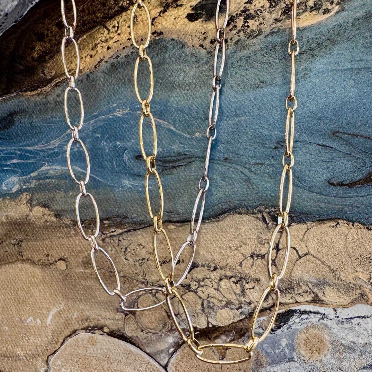 Open Oval Link Necklace