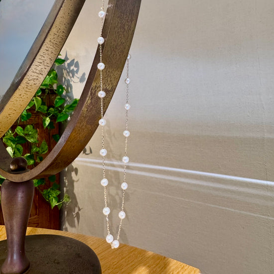 Freshwater Pearl  Station Necklace