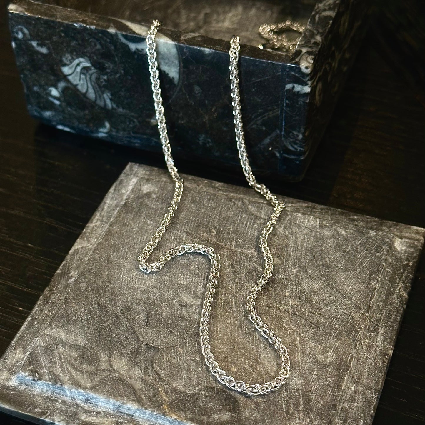 Silver Wheat Chain