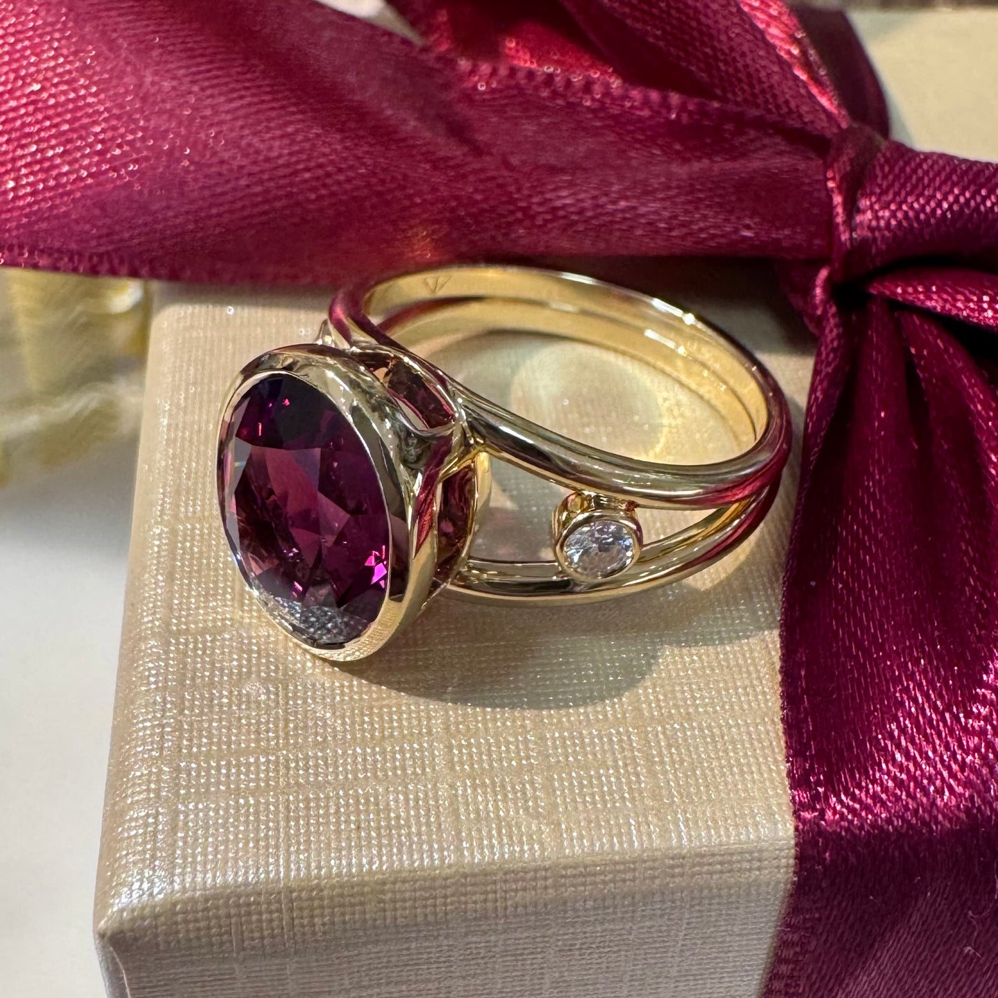 "Bardot" Garnet Ring