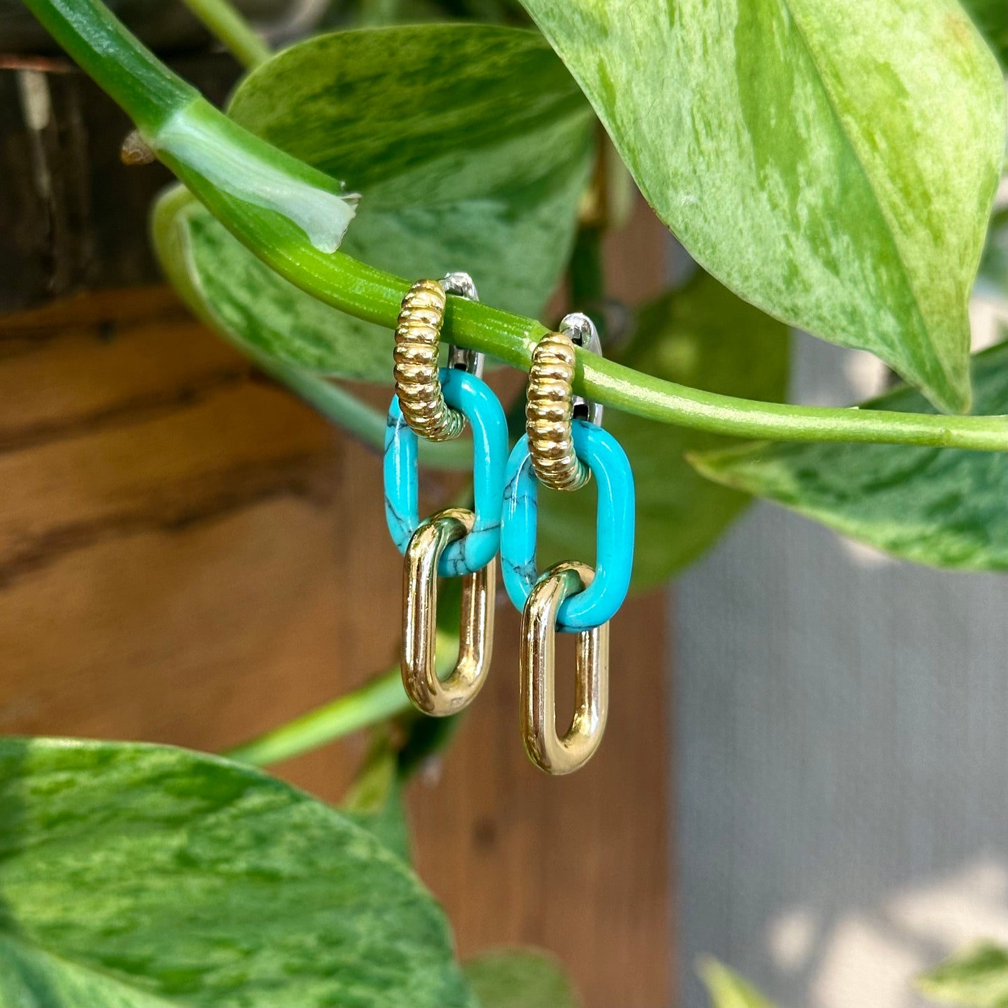 Elongated Oval Hoop Charms