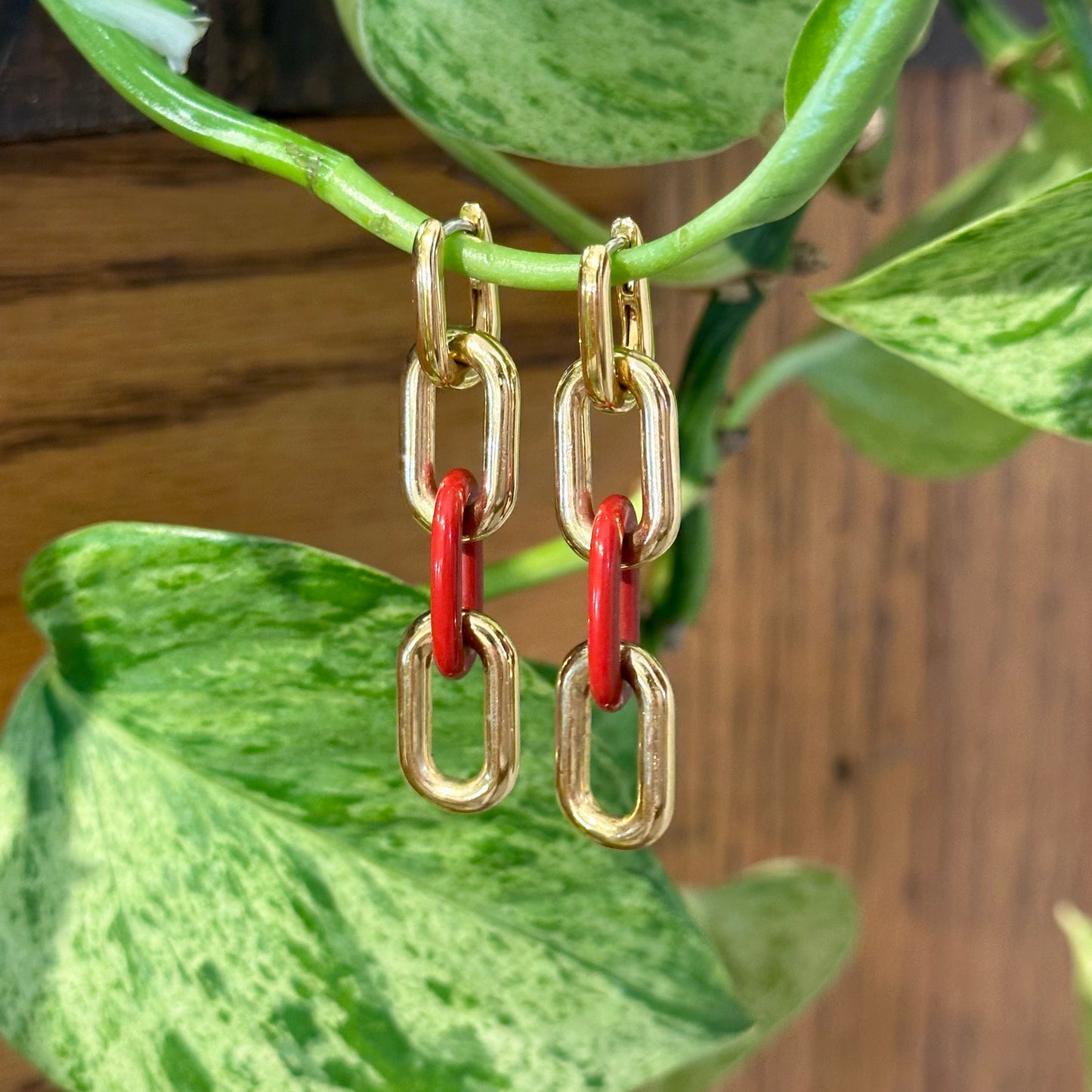 Elongated Oval Hoop Charms