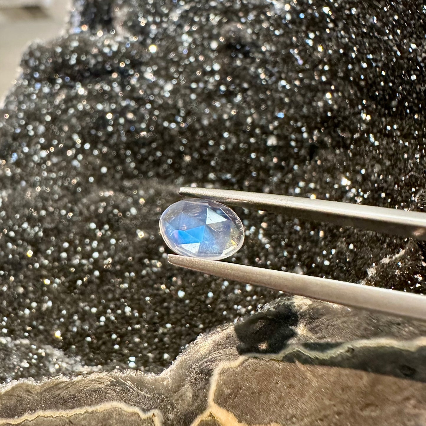 Faceted Oval Moonstone