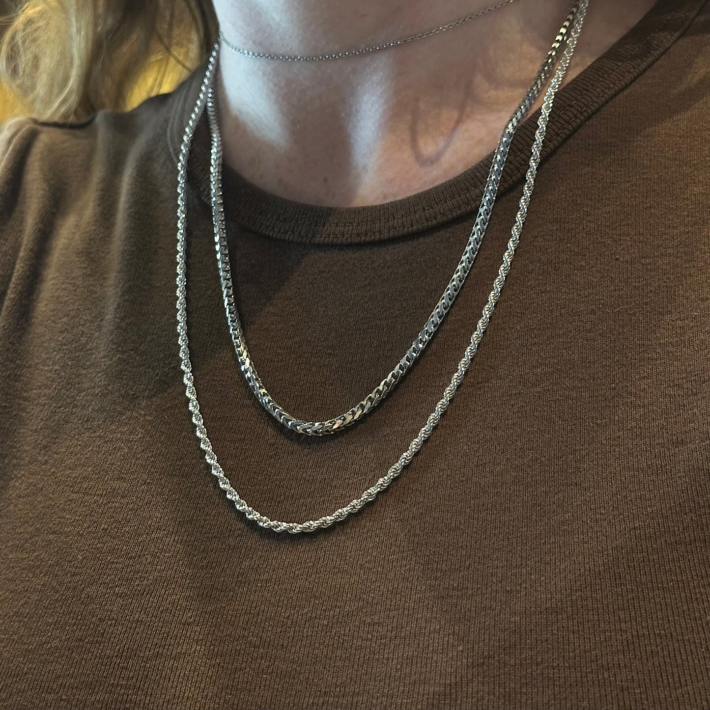 Square Diamond Cut Franco Chain