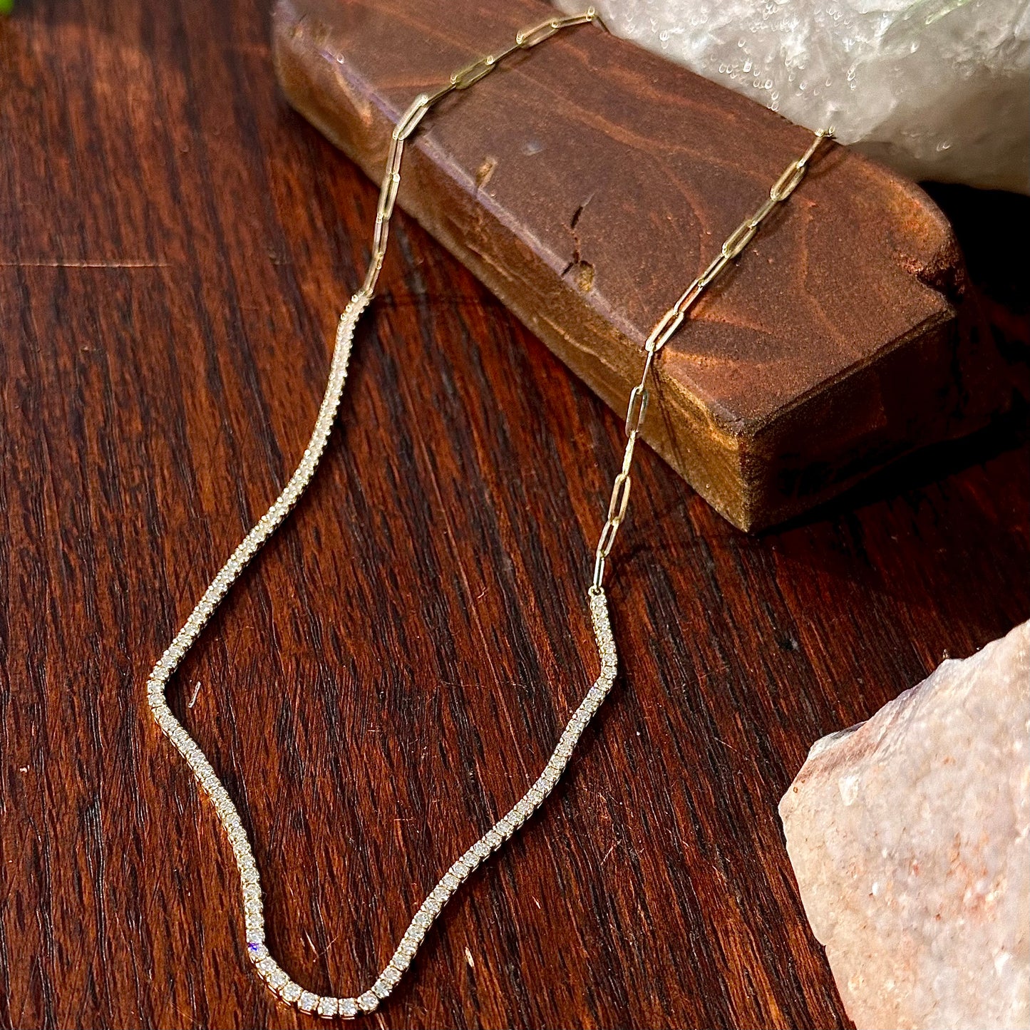 Diamond Tennis Link Necklace