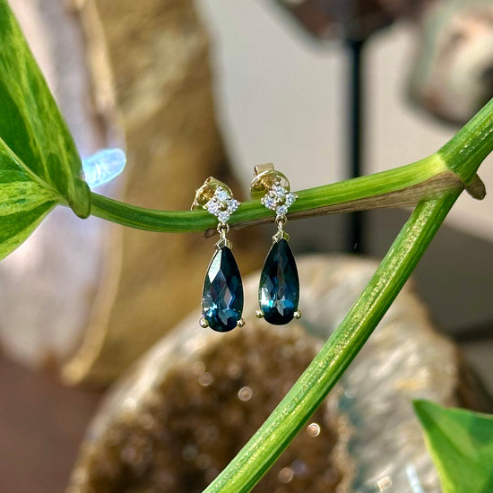 London Blue Topaz Drop Earrings