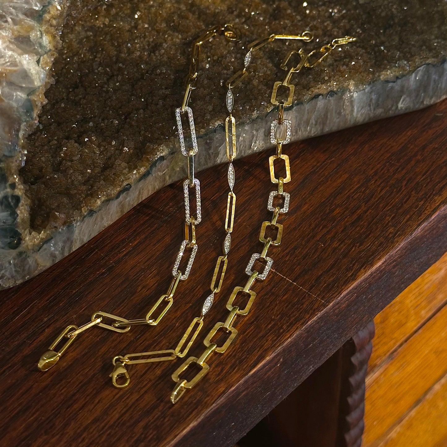 Marquise and Link Bracelet