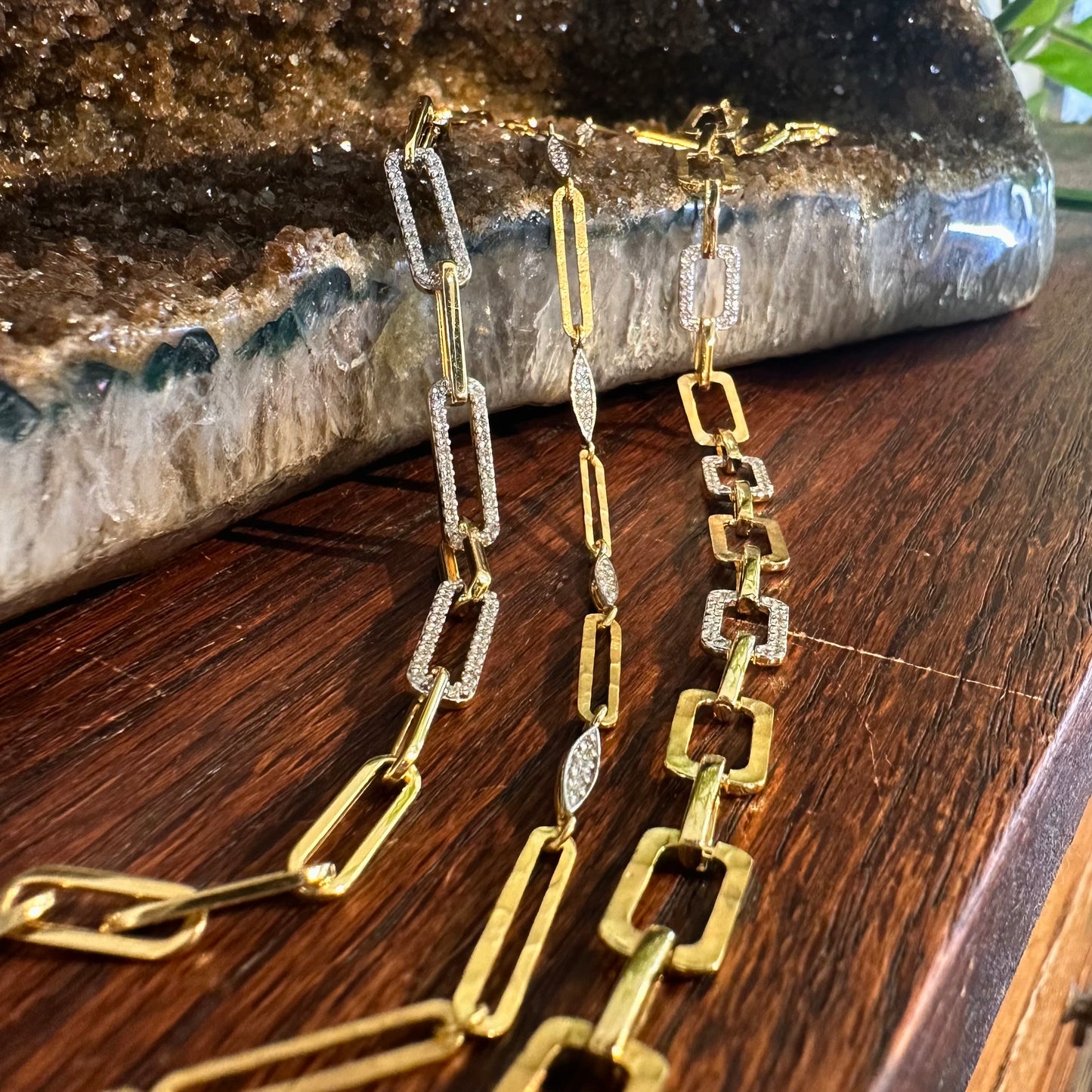 Marquise and Link Bracelet