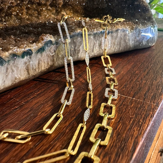 Marquise and Link Bracelet