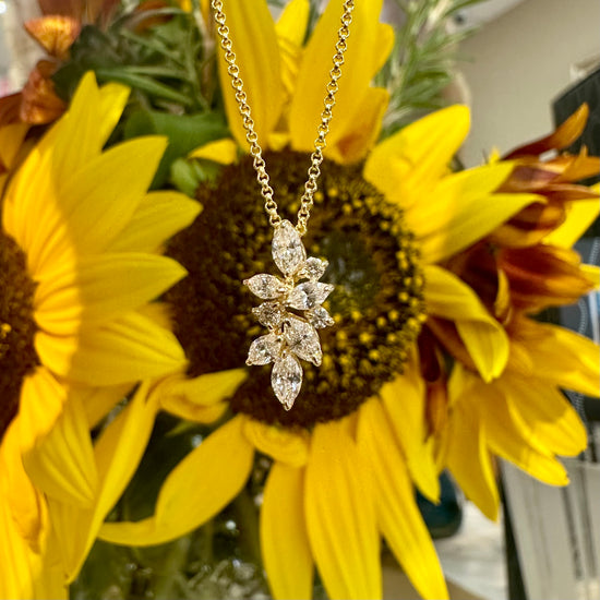 Diamond Cluster Necklace