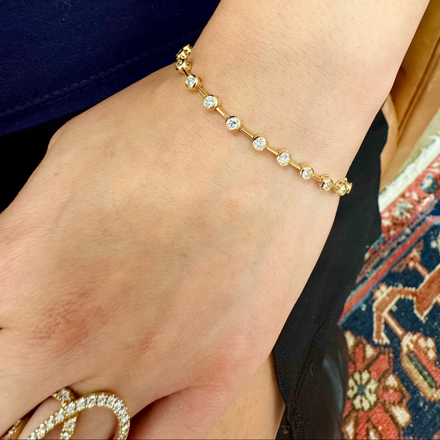 Bezel Bar Tennis Bracelet