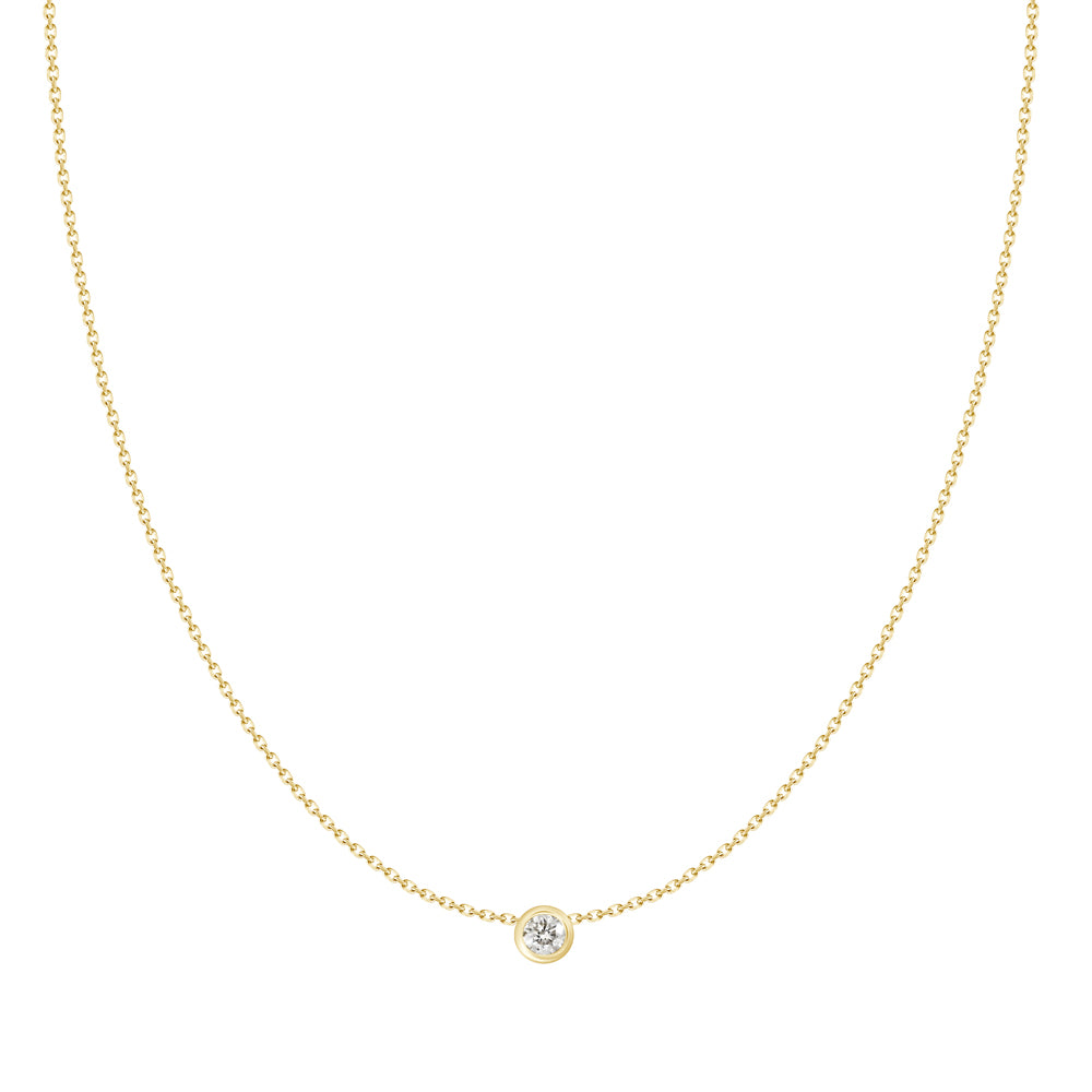 Sierra Bezel Solitaire Necklace