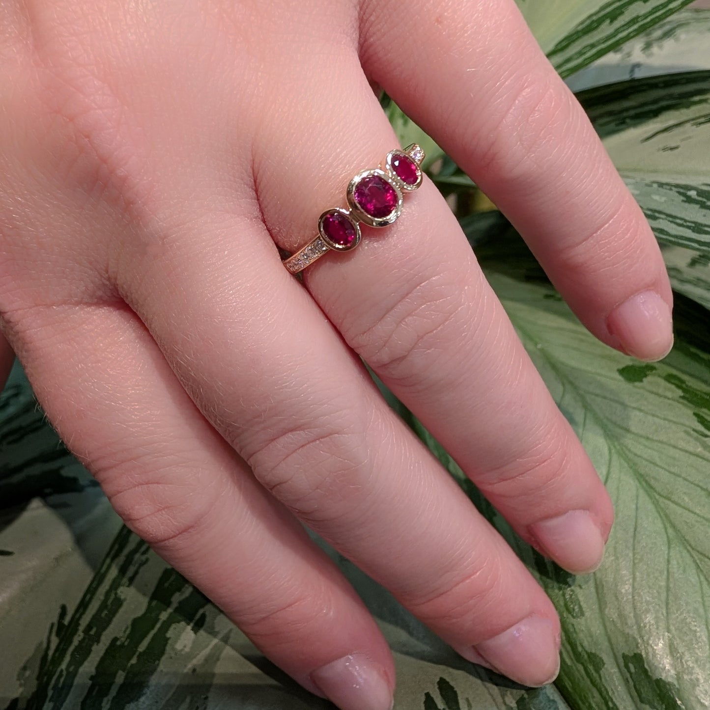 Stanton Color Triple Ruby Ring