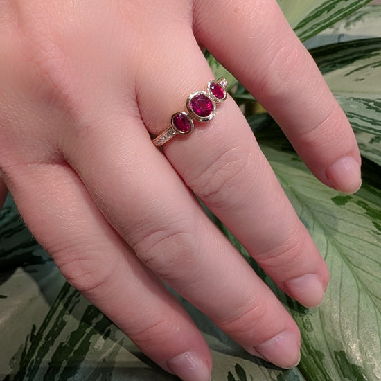 Stanton Color Triple Ruby Ring