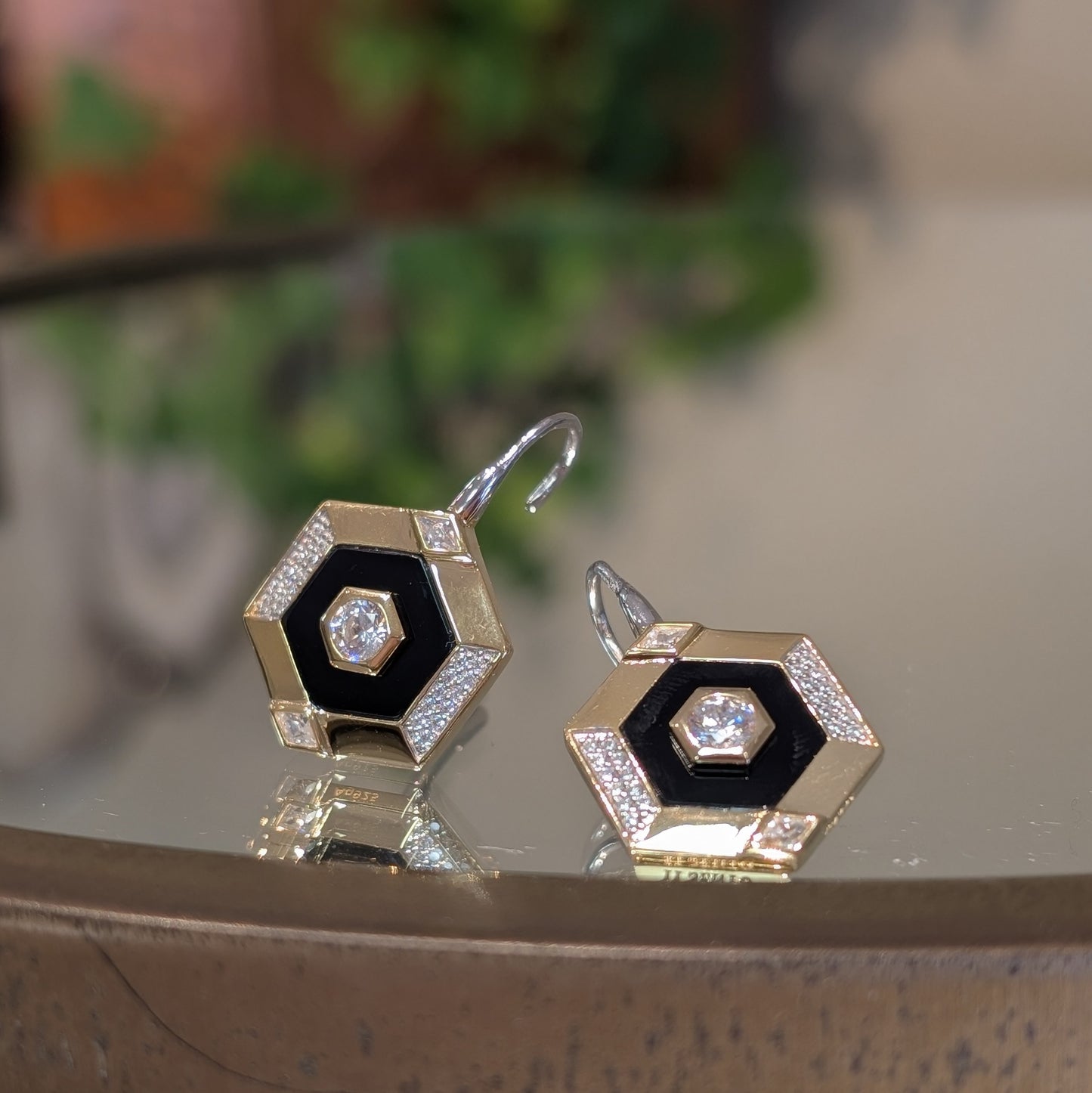 Hexagon Earrings