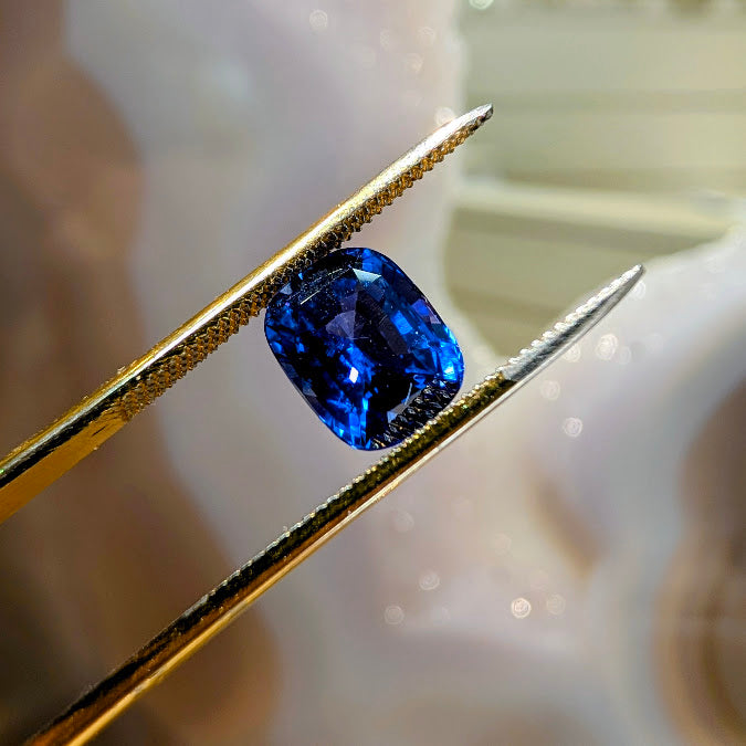 Cushion Cut Blue Sapphire, 2.53cts