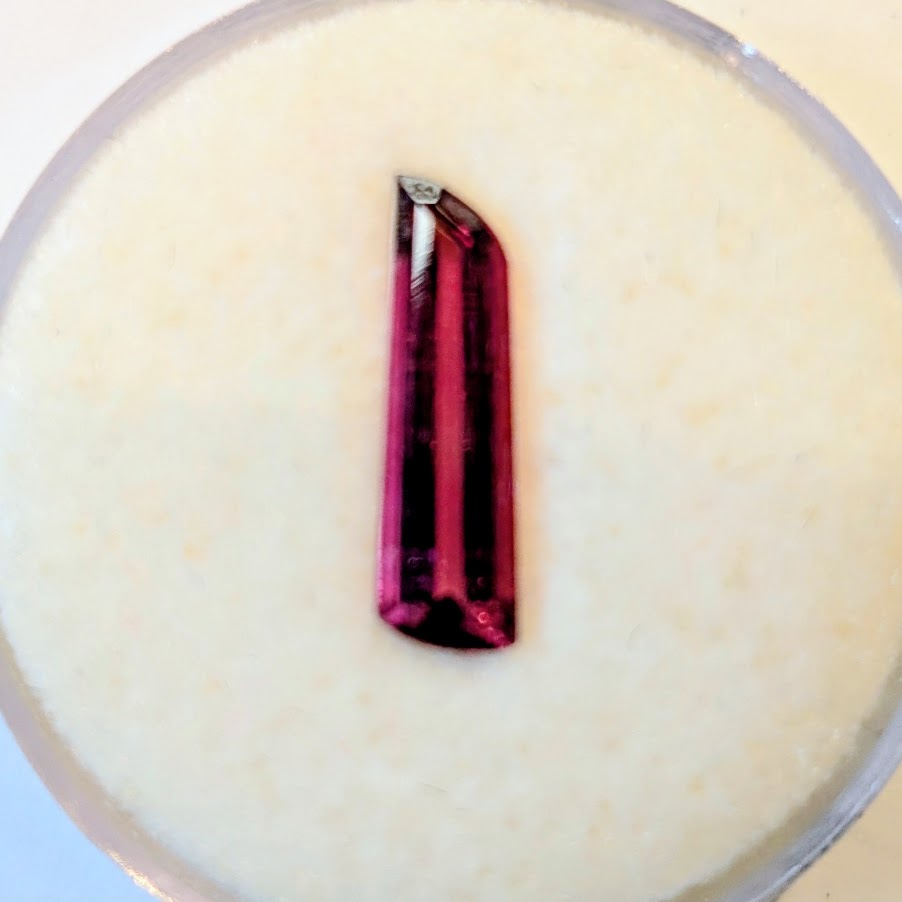 Pink Tourmaline Bar Cut