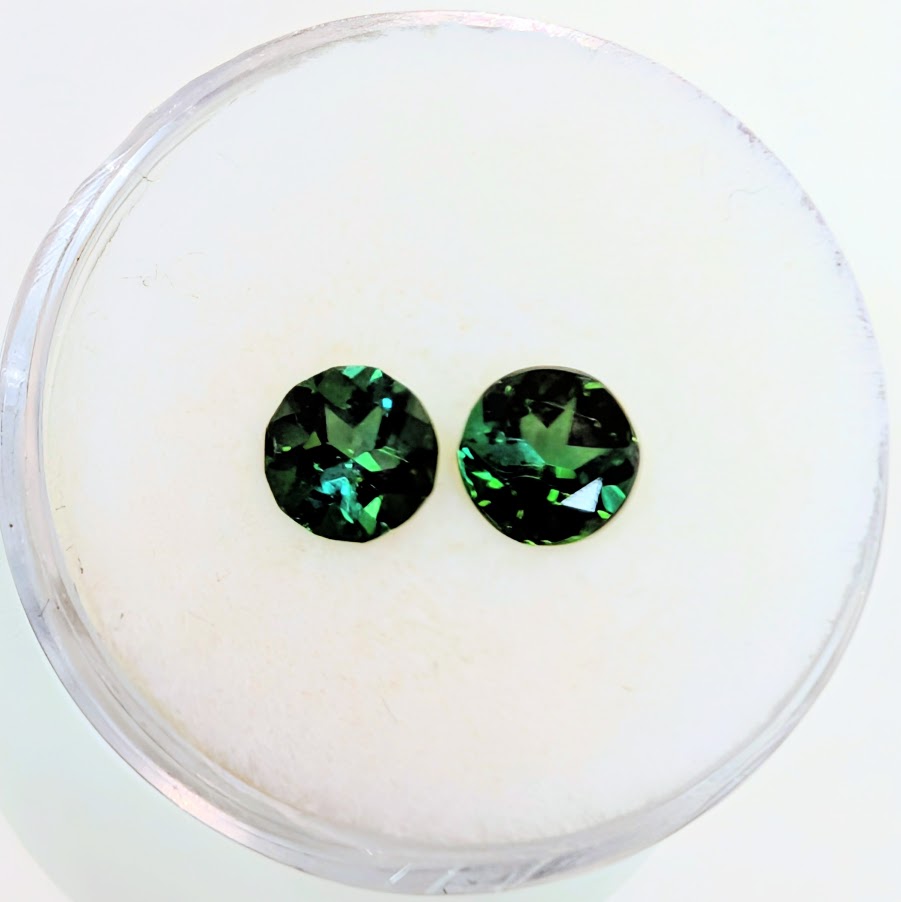 Green Tourmaline Pair, 2=1.91ct