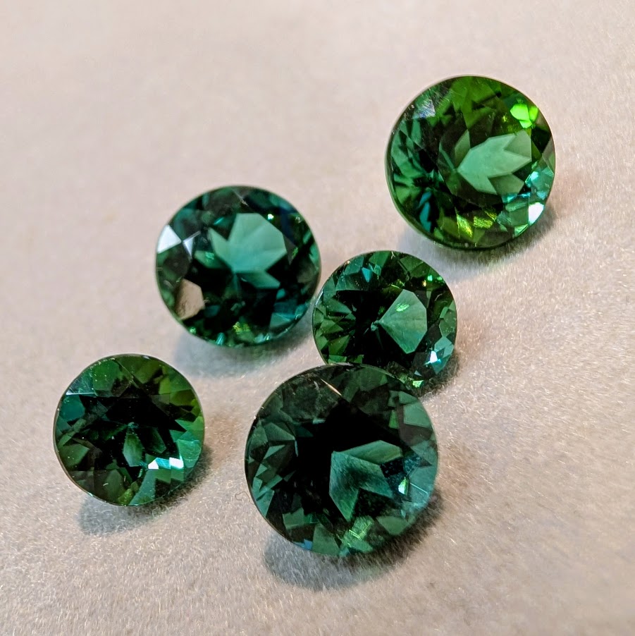 Round Dark Green Tourmaline