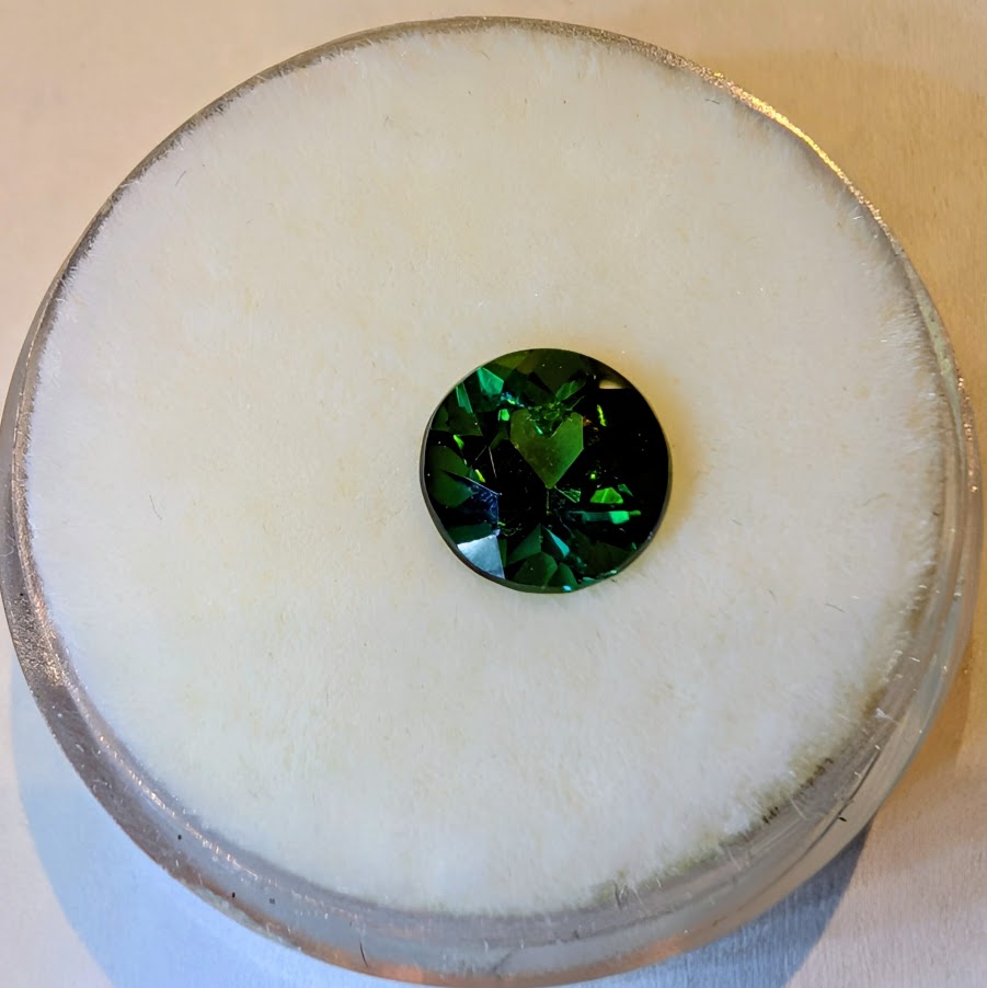 Round Dark Green Tourmaline