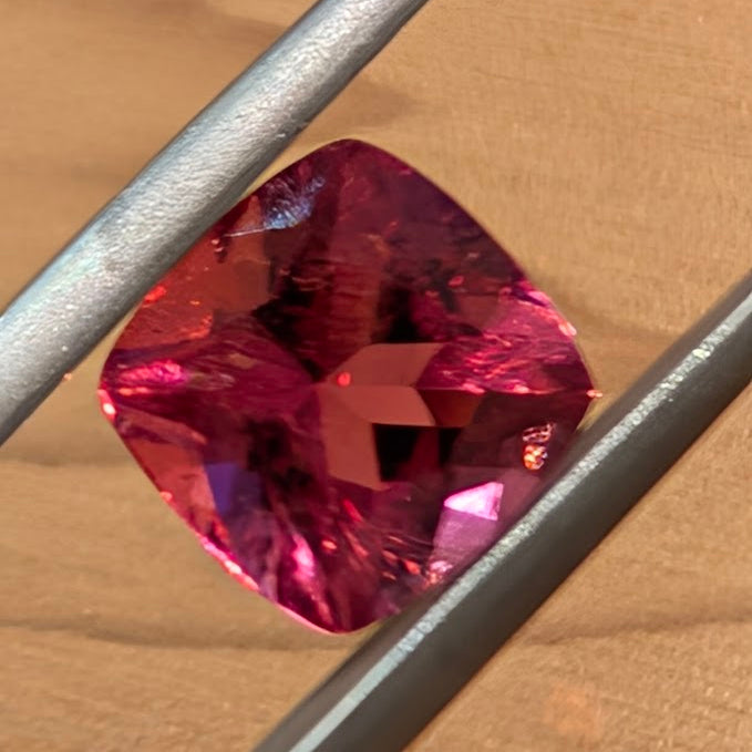 Cushion Cut Pink Tourmaline  1.80ct