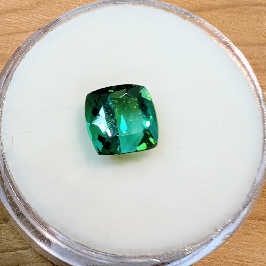 Cushion Cut Green Tourmaline  1.87ct