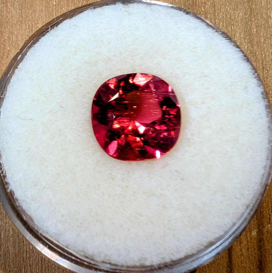 Cushion Cut Pink/Orange Sunset Tourmaline  2.65ct