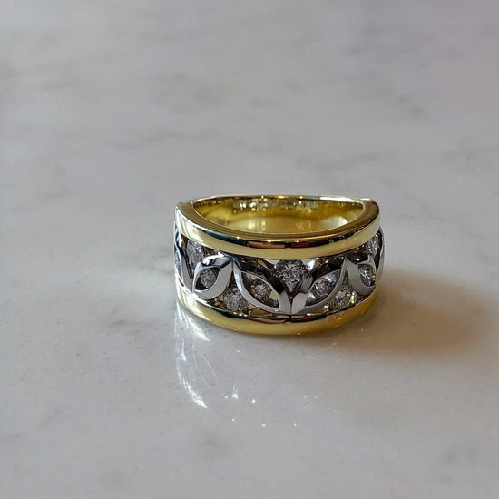 Photo of "Almahsee" Band in a decorative scene, designed by , available at Plumb Gold & Plumb Silver
