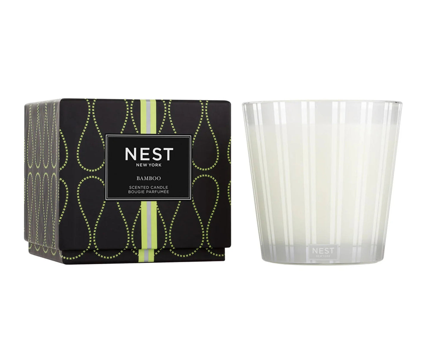 Photo of Bamboo Candle in a decorative scene, designed by , available at Plumb Gold & Plumb Silver