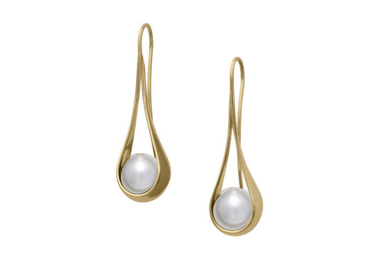Load image into Gallery viewer, Photo of &amp;quot;Captivating&amp;quot; Earrings in a decorative scene, designed by , available at Plumb Gold &amp;amp; Plumb Silver
