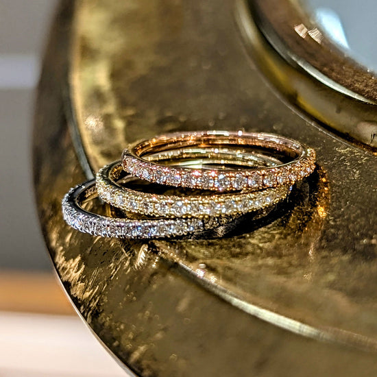Photo of "Darla" Band in a decorative scene, designed by , available at Plumb Gold & Plumb Silver