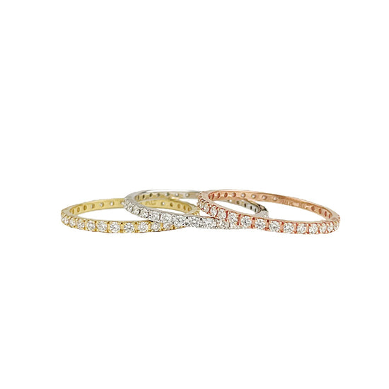 Photo of Diamond Eternity Band in a decorative scene, designed by , available at Plumb Gold & Plumb Silver