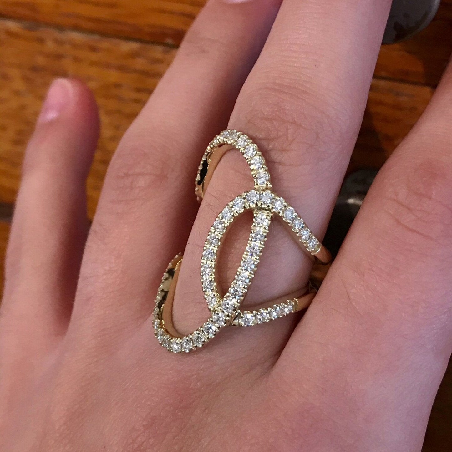 Photo of Diamond Fashion Ring in a decorative scene, designed by , available at Plumb Gold & Plumb Silver