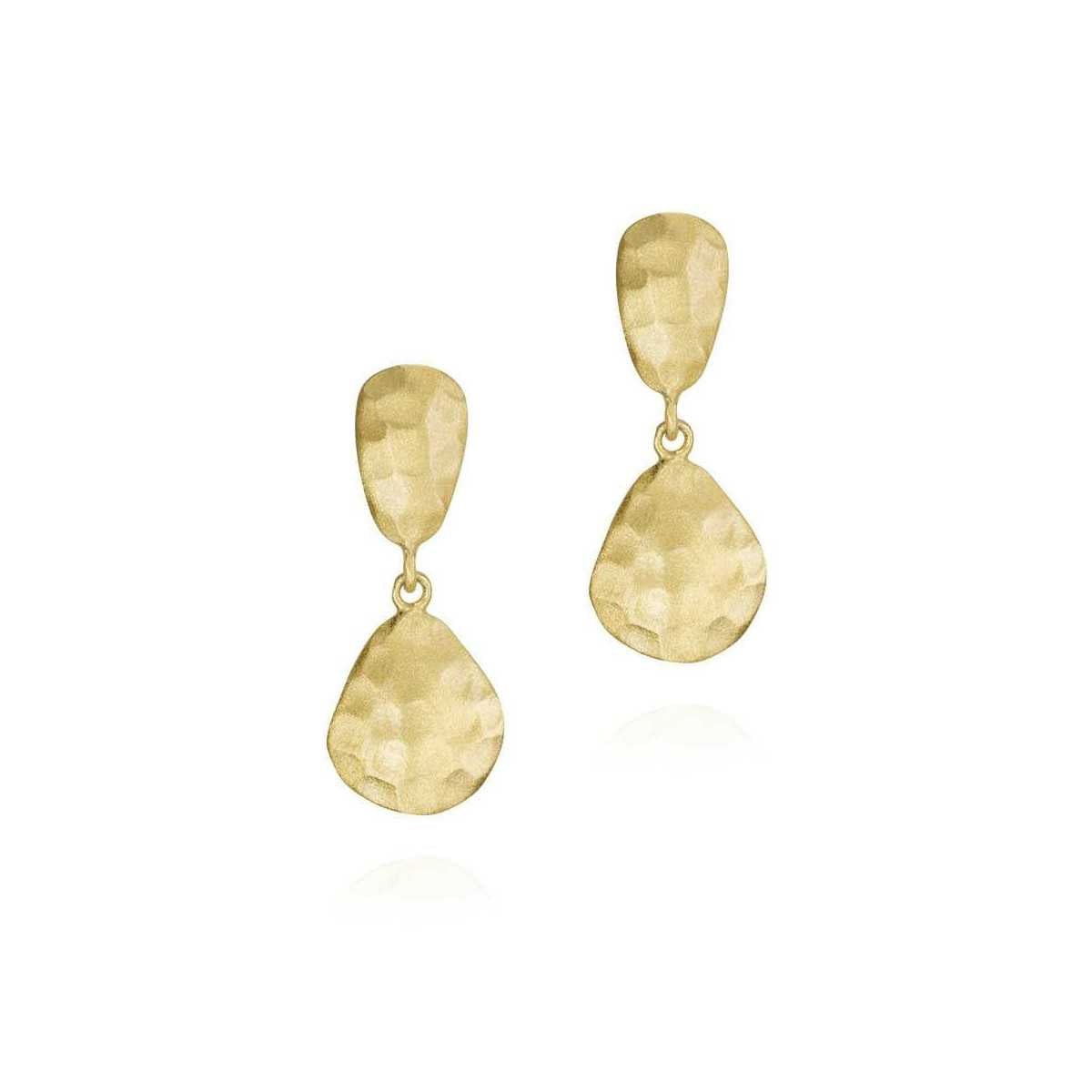 Photo of "Essential" Drop Earrings in a decorative scene, designed by -, available at Plumb Gold & Plumb Silver