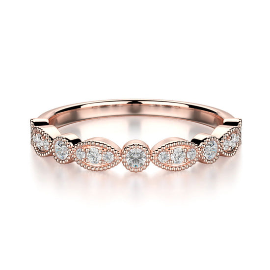 Photo of "Juniper" Band in a decorative scene, designed by , available at Plumb Gold & Plumb Silver