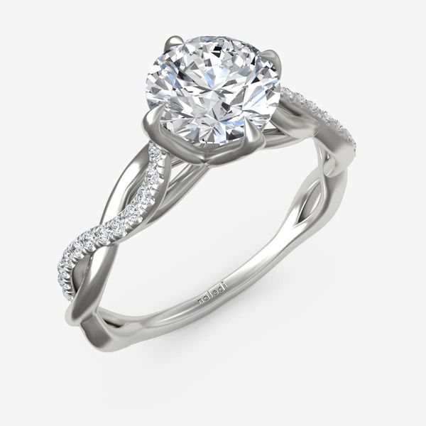 Photo of "Selena" Engagement Ring in a decorative scene, designed by , available at Plumb Gold & Plumb Silver