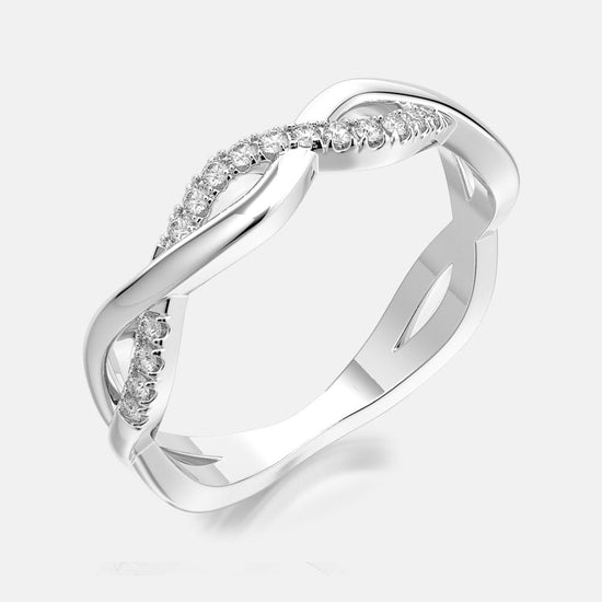 Photo of "Selena" twist band in a decorative scene, designed by , available at Plumb Gold & Plumb Silver