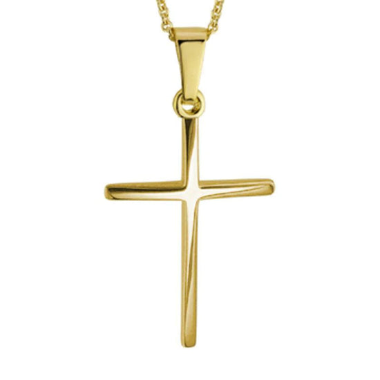 Photo of Slim Cross in a decorative scene, designed by , available at Plumb Gold & Plumb Silver
