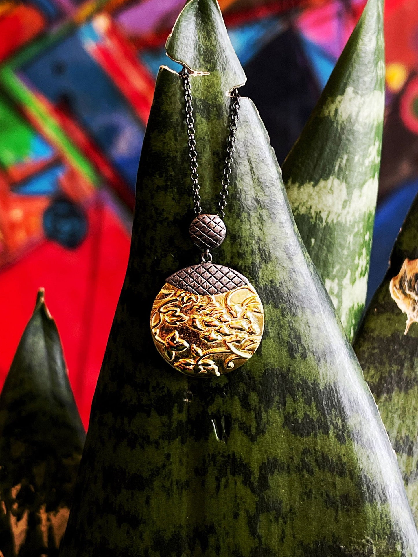 Photo of "Tokyo" Pendant in a decorative scene, designed by , available at Plumb Gold & Plumb Silver
