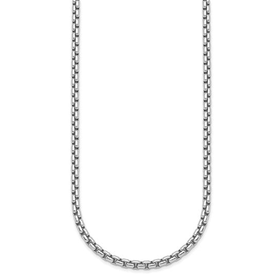 Silver Round Box Chain