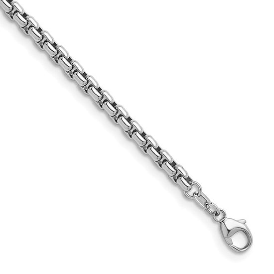 Silver Round Box Chain