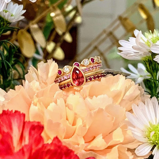 Kim Collins Coral Spinel Ring