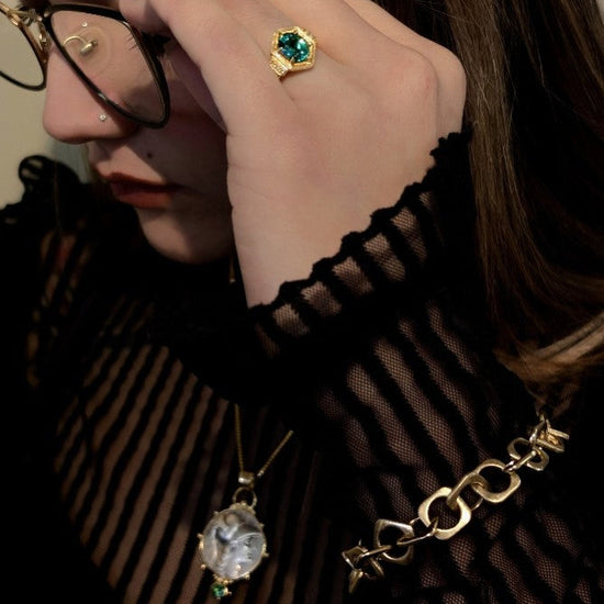 Fancy Square Link Bracelet