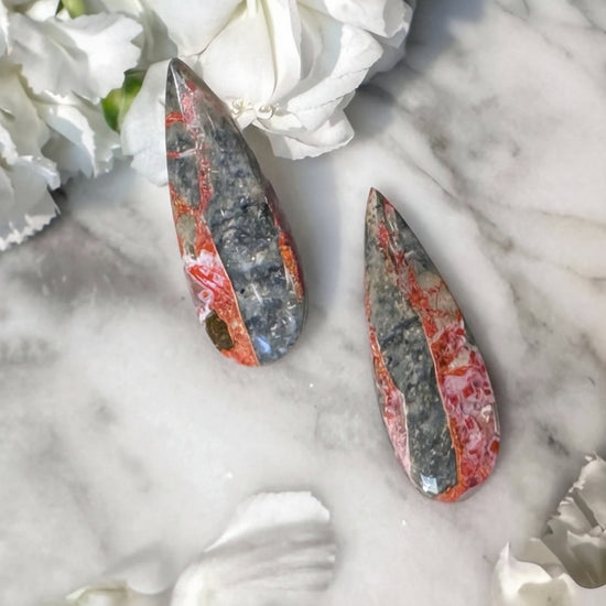 Lava Flow Jasper  pairs