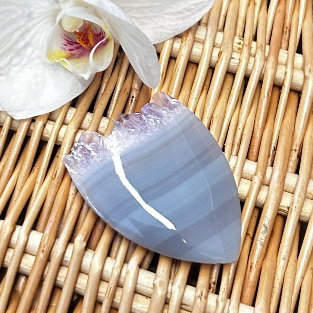 Amethyst Crystal Top Cabachon