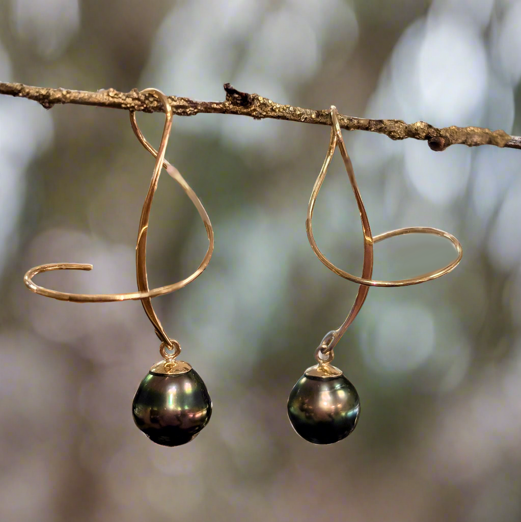 Pearl Swirl Earrings