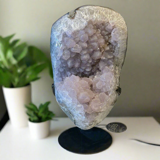 Lilac Druzy Quartz Geode