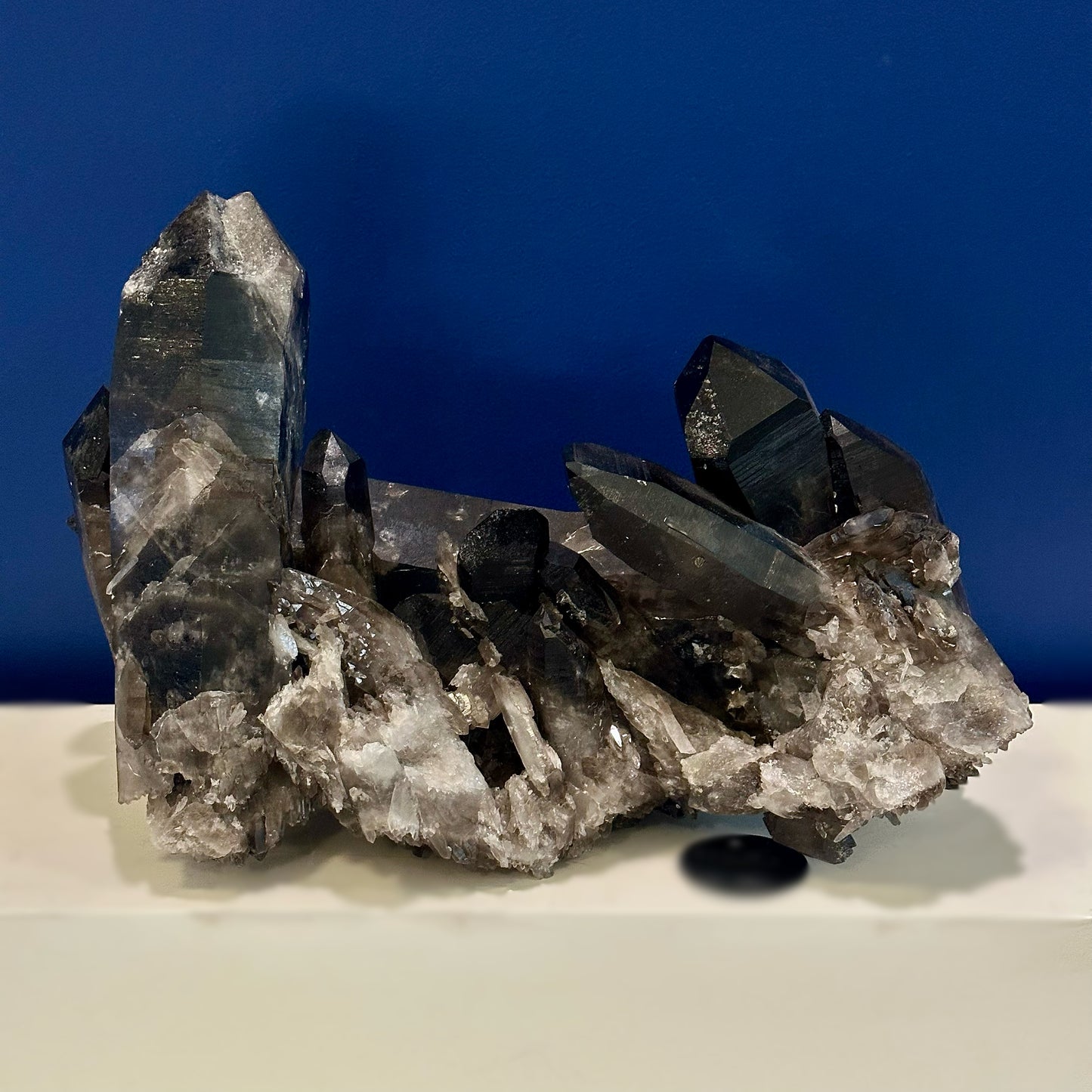 Smoky Quartz Point Cluster